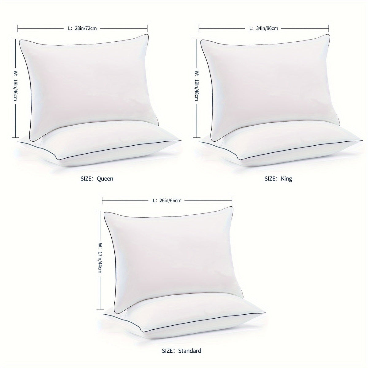 Skanto Skanto | Cooling Sleep Pillows - Luxury Hotel Quality with 3D Microfiber Fill and Breathable Cover - Ideal for Side, Back, and Stomach Sleepers, King Size
