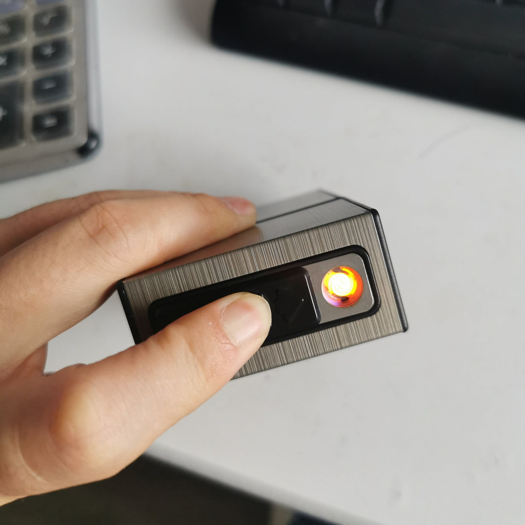 USB Rechargeable Lighter & Cigarette Case