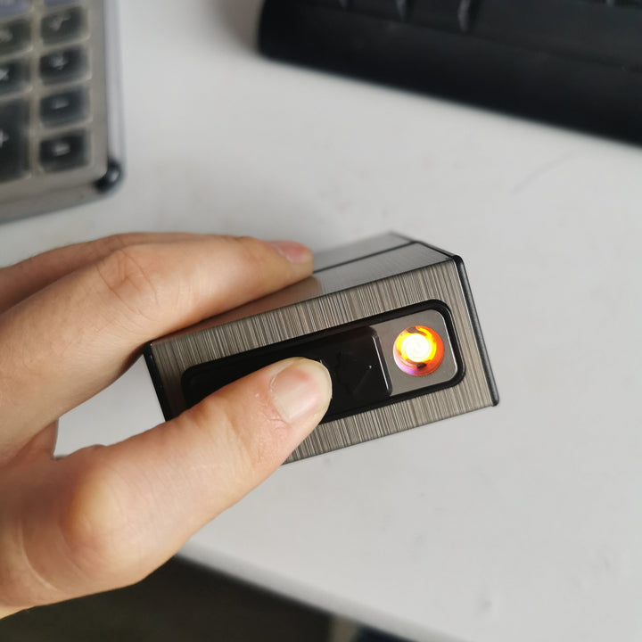 USB Rechargeable Lighter & Cigarette Case