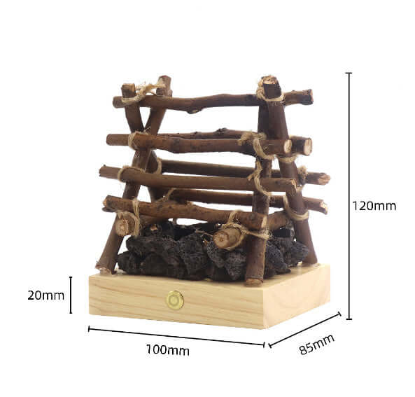 Bedside Decorations Ornaments Branches Campfire Small Night Lamp | Kalsten