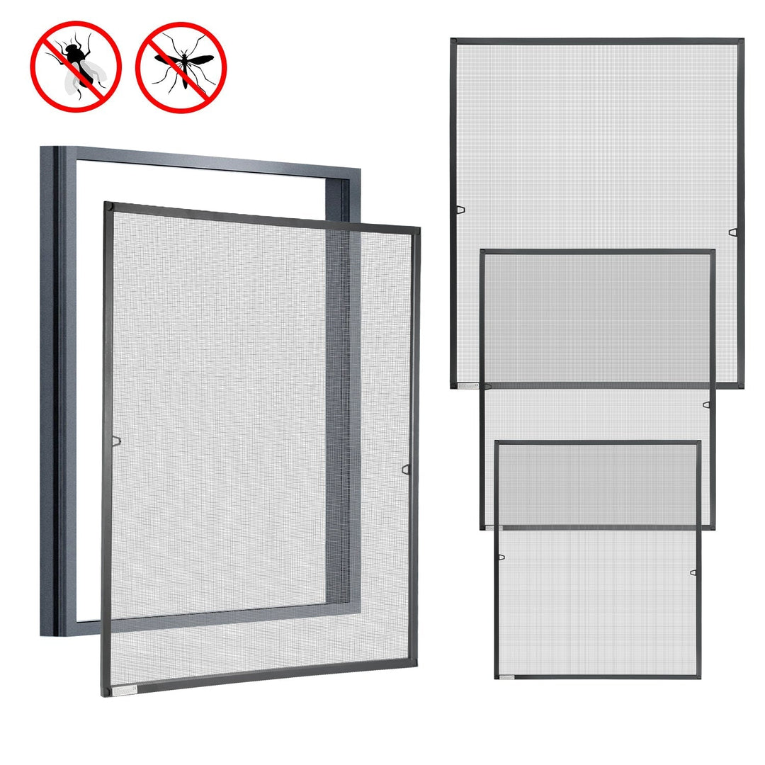 Fly screen window insect protection anthracite | Kalsten