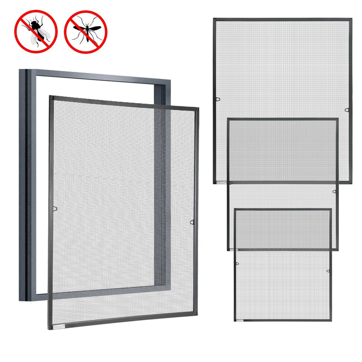 Fly screen window insect protection anthracite | Kalsten