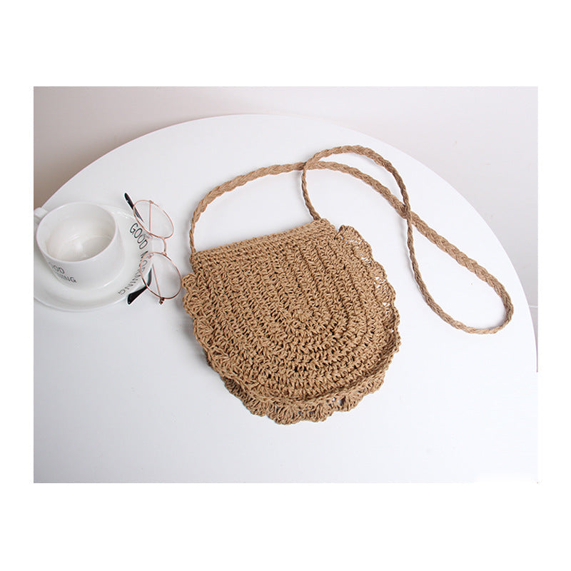 Handcrafted shoulder bag with perforated design Kalsten
