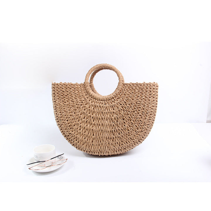 Generous basket bag with charming round handle Kalsten