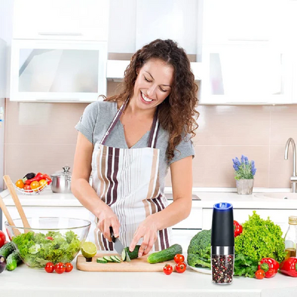 Skanto | Automatic Electric Gravity Induction Salt and Pepper Grinders