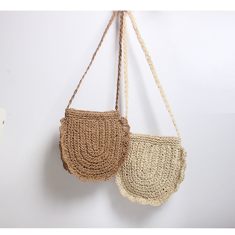 Handcrafted shoulder bag with perforated design Kalsten