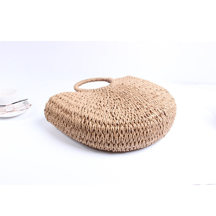 Generous basket bag with charming round handle Kalsten