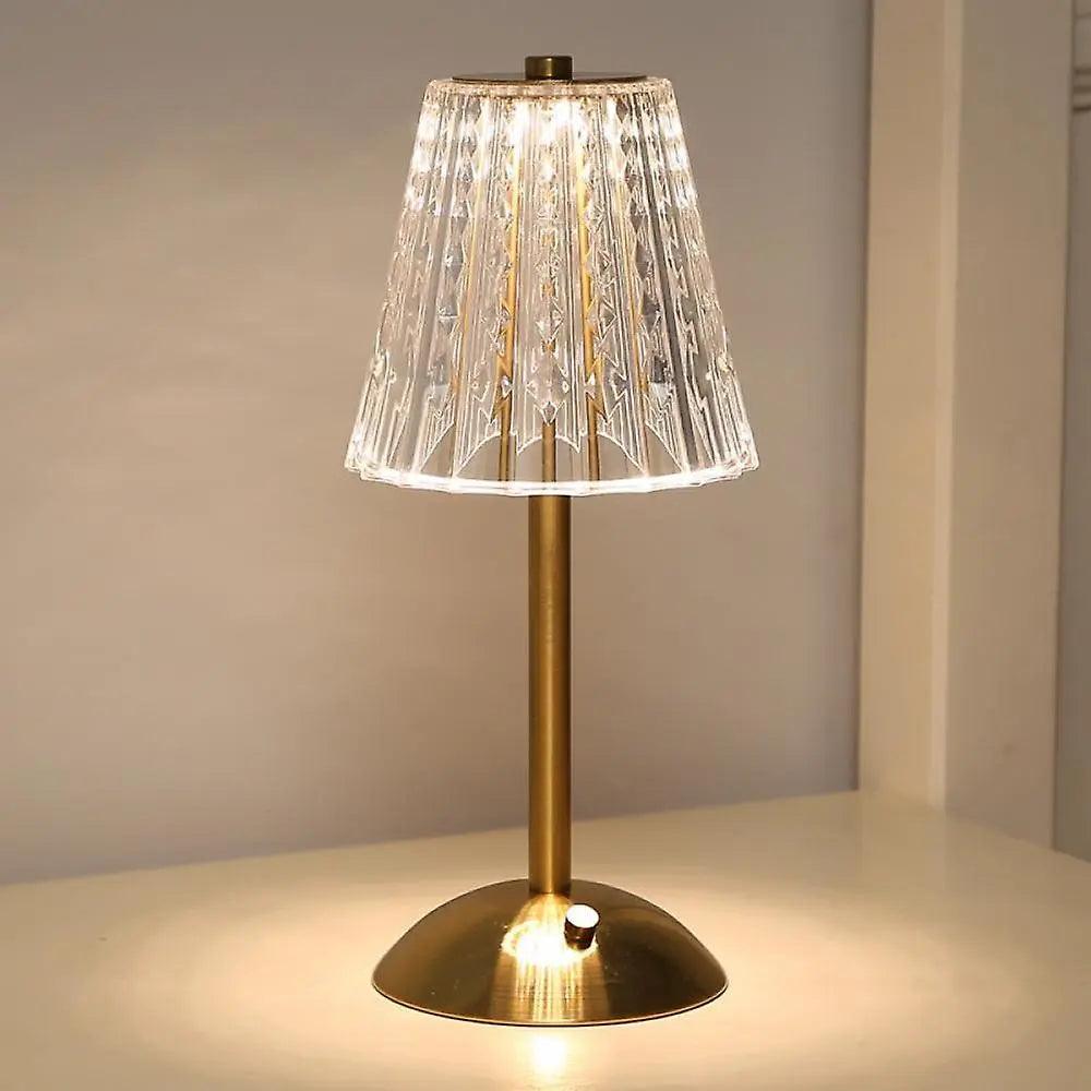 CrystalLuxe - Vintage Table Lamp with Elegant Shine | Kalsten