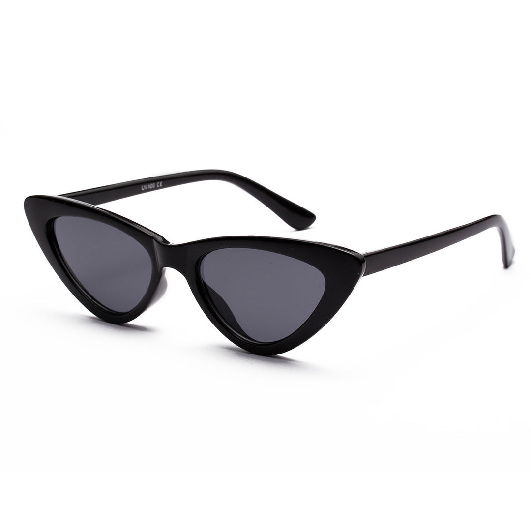 Women's Cat-Eye Sunglasses with Transparent Frame Construction and Yellow Lenses Kalsten