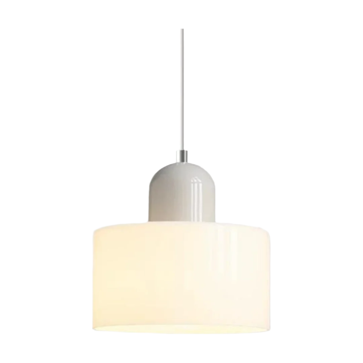 Glass pendant light – Elegant cylindrical pendant light for cozy living spaces | Kalsten