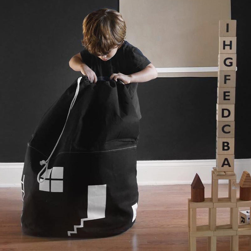 Toy Storage Bag with Drawstring Closure and Fun Design Kalsten