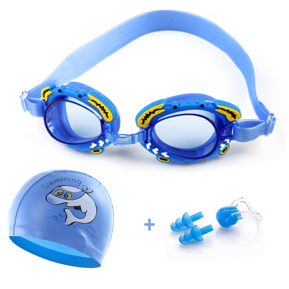 Swimming goggles with comfortable nose closure and sturdy earplugs Kalsten