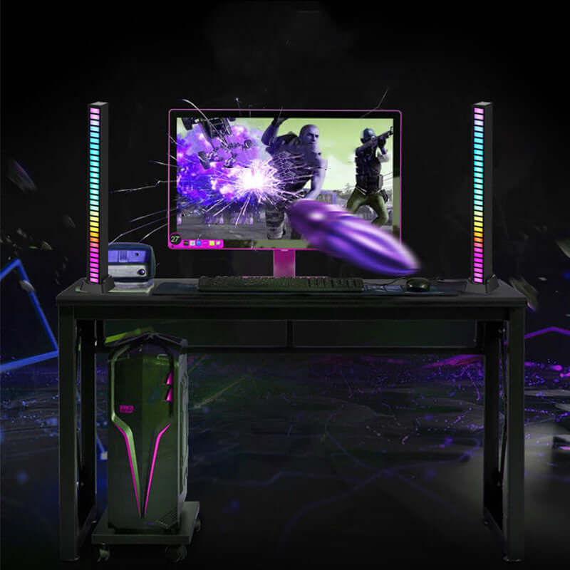 Led Sound Control Light Bar RGB Ambient Pickup Rhythm Lamp Music USB Adjustabl Automotivo Strip For Automobiles Family Party | Kalsten