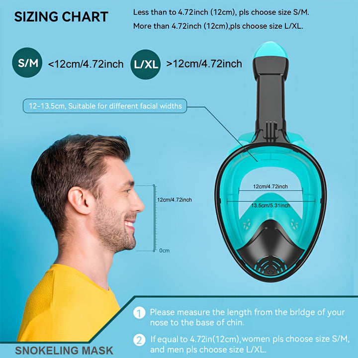 Full-face snorkel mask with 180° visibility | Kalsten