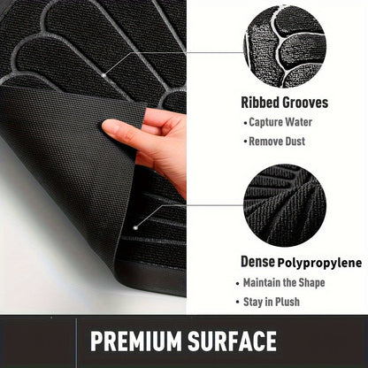 Semicircular rubber doormat – Durable and non-slip for indoors and outdoors | Brehn