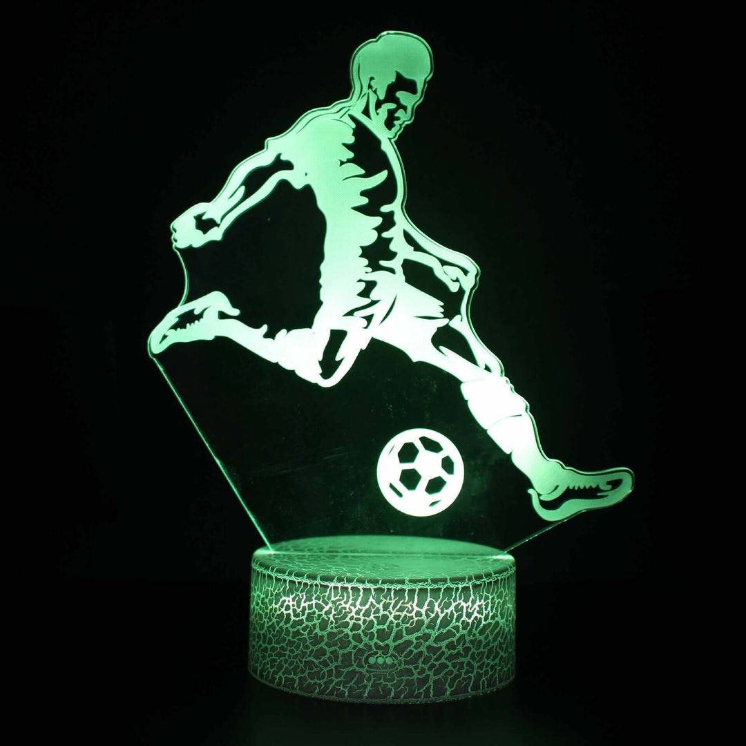 Led Small Night Lamp Football Player Colorful Touch Ambience Light | Kalsten