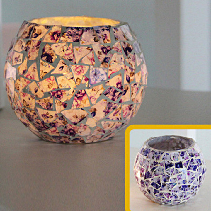Kalsten | European Retro Glass Mosaic Tealight Holder