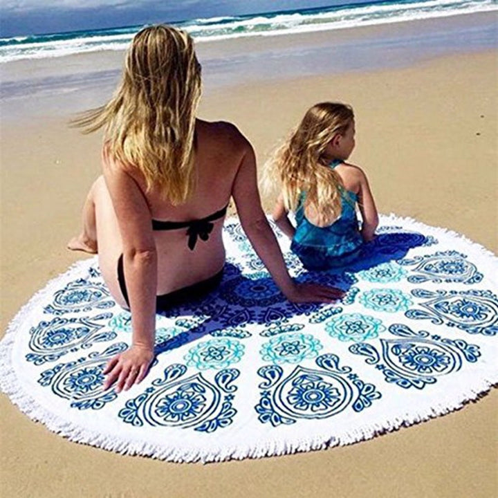 Beach towel in funny Hamburger design Kalsten