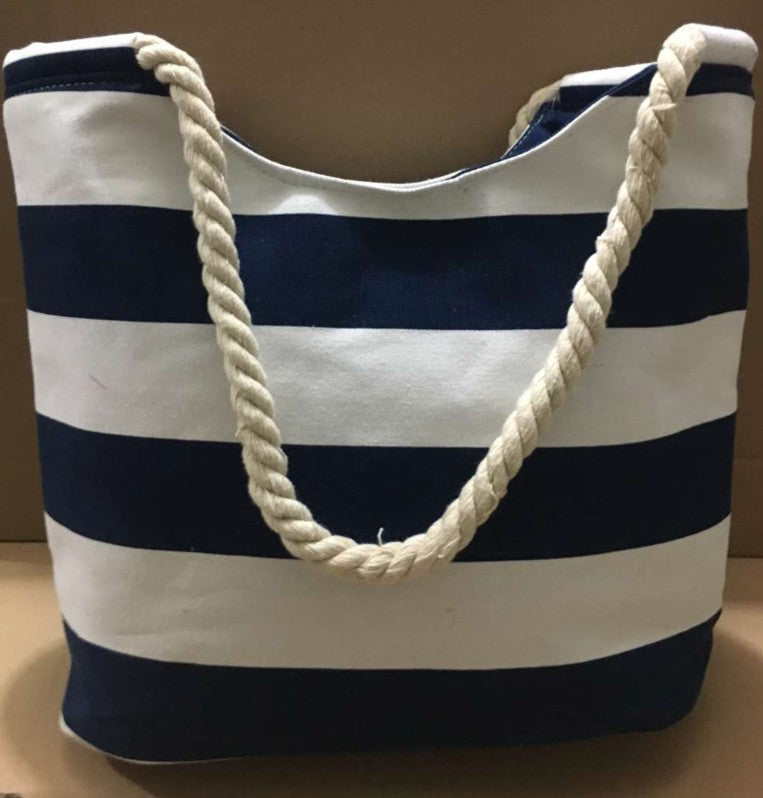 Beach-friendly cotton bag with robust cord handles Kalsten