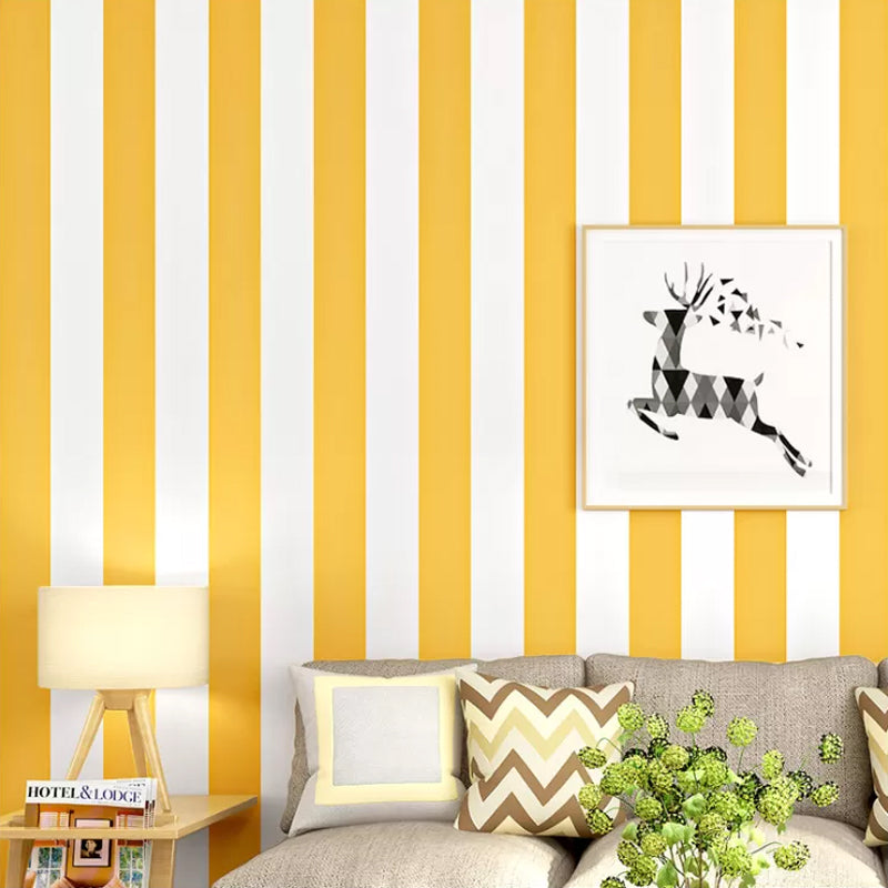 BowLift | Simple Wide Stripes Non-Adhesive Wallpaper for Coffee Room and Clothing Store, 33 Feet x 20.5 Inches