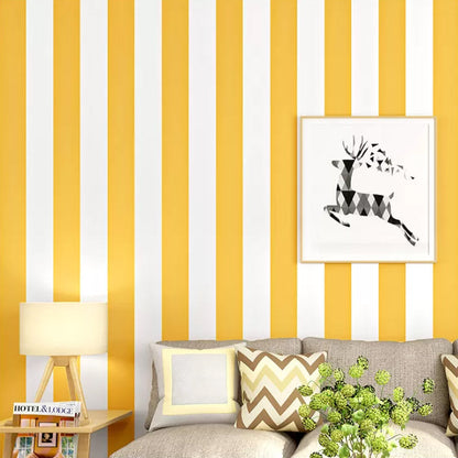 BowLift | Simple Wide Stripes Non-Adhesive Wallpaper for Coffee Room and Clothing Store, 33 Feet x 20.5 Inches
