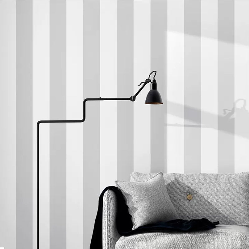 Brehn | Simple wide stripes Non-adhesive wallpaper for coffee rooms and clothing stores, 33-foot x 20.5-inch