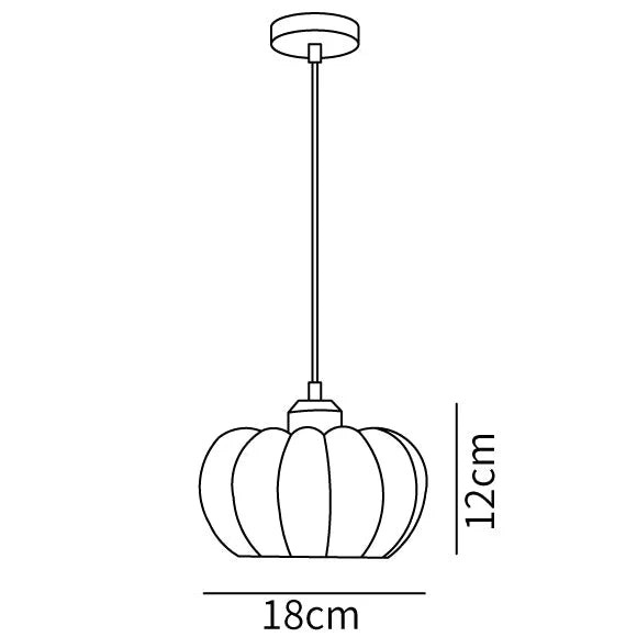 Eco-friendly Resin Pumpkin Pendant Light | Kalsten
