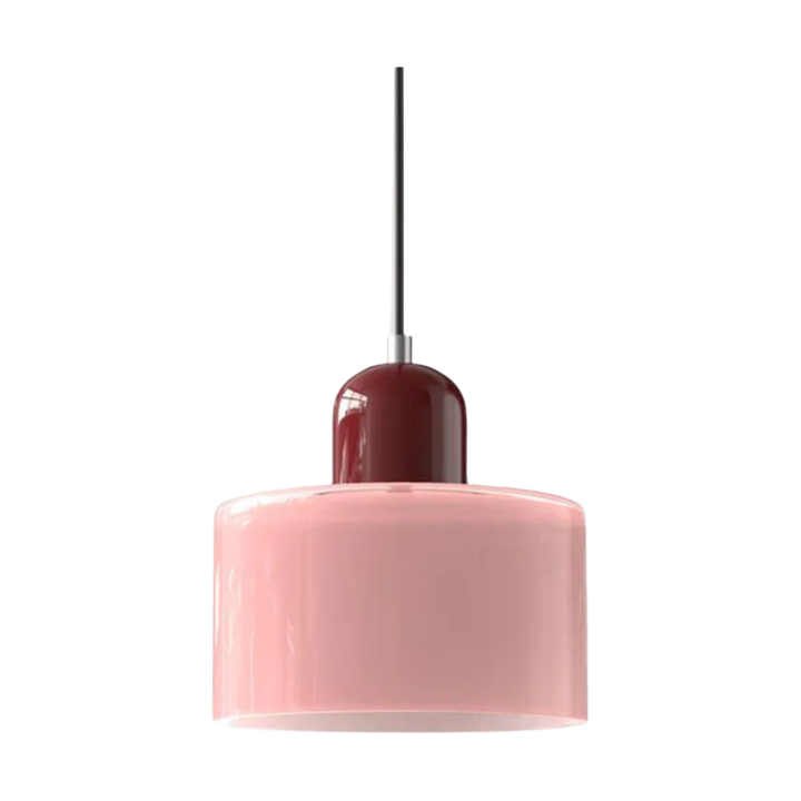Glass pendant light – Elegant cylindrical pendant light for cozy living spaces | Kalsten