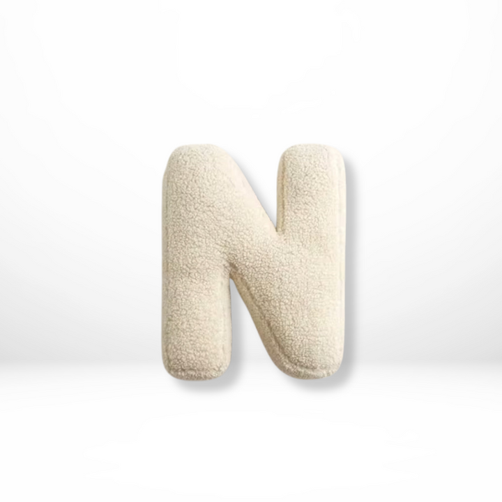 Kalsten | Velvet Alphabet Decorative Cushion With Letters A To Z