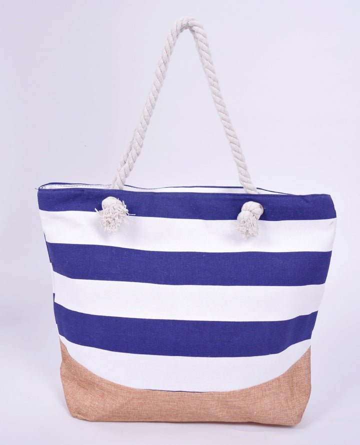 Large Maritime Beach Bag with Sturdy Rope Handles Kalsten