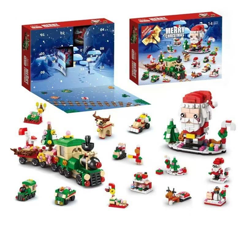 Skanto | Creative Advent Calendar with 12 Building Blocks for Christmas Tree Fun