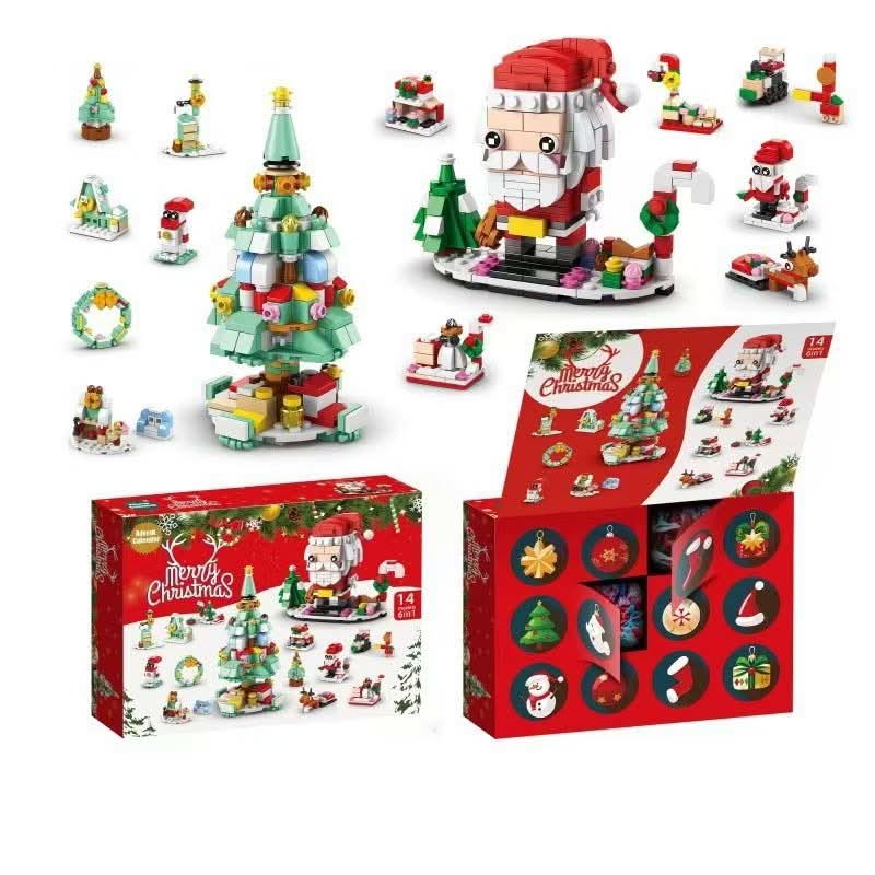 Skanto | Creative Advent Calendar with 12 Building Blocks for Christmas Tree Fun