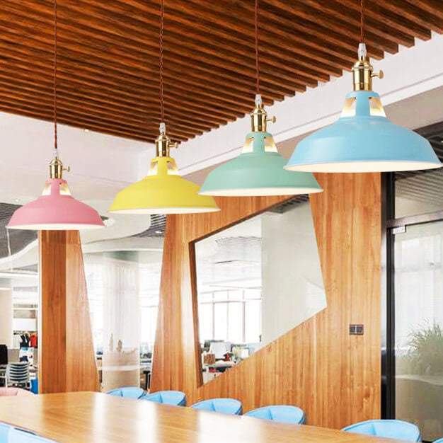 Pendant Light Iron 10.4 in Adjustable Chain Industrial Style Dining Room Bar Café Hanging Ceiling Lamp | Kalsten