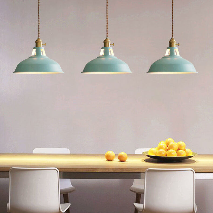 Pendant Light Iron 10.4 in Adjustable Chain Industrial Style Dining Room Bar Café Hanging Ceiling Lamp | Kalsten