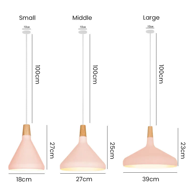 Contemporary Conical Colorful Metal Pendant Lamp | Kalsten