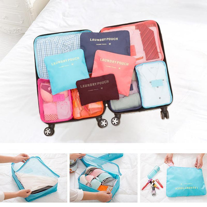 Packing Cubes Set – 6-Piece Travel Organizer