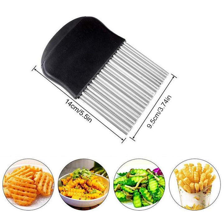 Wavy Blade French Fry Cutter in Stainless Steel | Kalsten