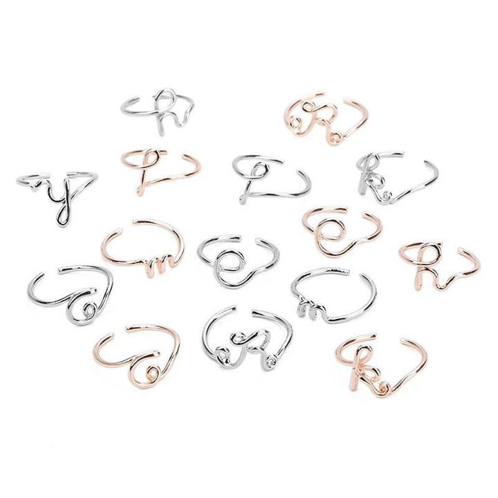 Kalsten | Simple A-Z Letter Ring