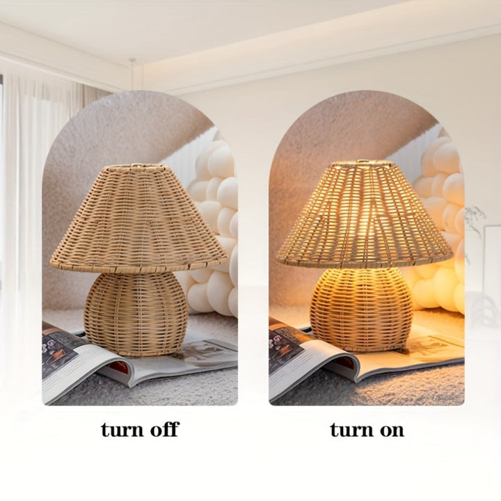 Noya Rattan Table Lamp Home Decor | Kalsten