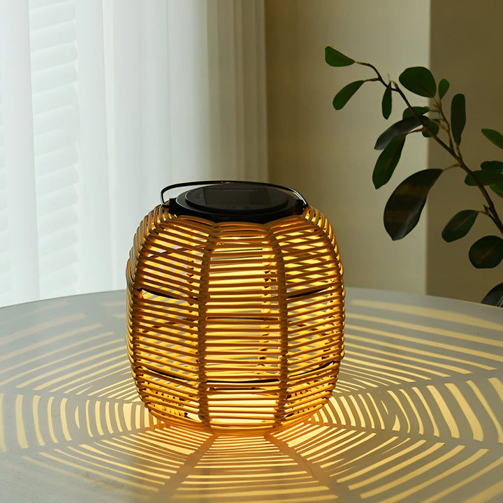 Rattan Lantern Waterproof Creative Modern Solar Garden Lights Lawn Lamp | Kalsten