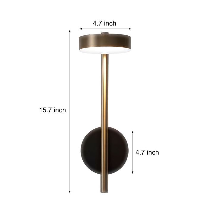Simple Adjustable Round LED Luxury Aluminum Nordic Wall Light Fixture | Kalsten