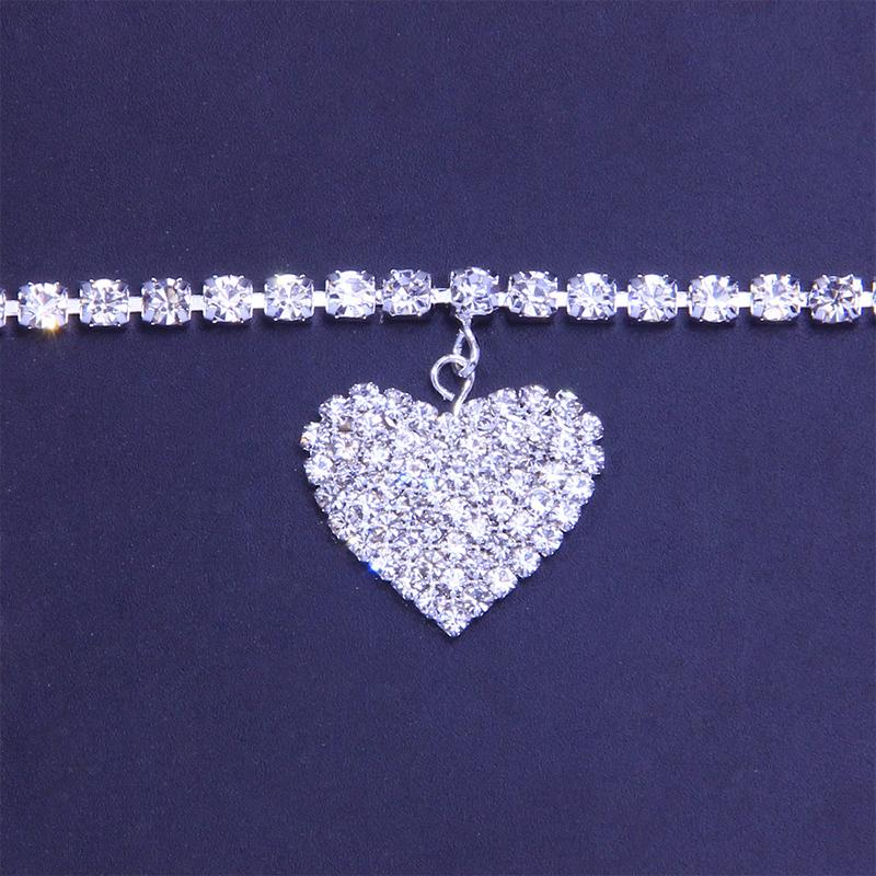 Kalsten | Fashion Heart Rhinestone Anklet