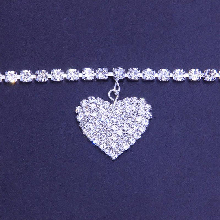 Kalsten | Fashion Heart Rhinestone Anklet