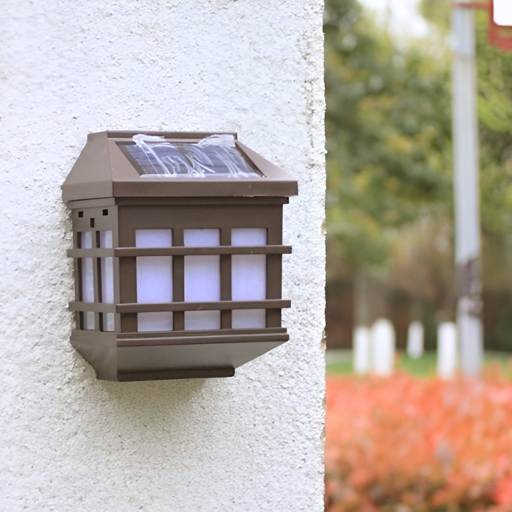 Solar LED Light-controlled Motion Sensor Modern Outdoor Wall Lamp | Kalsten