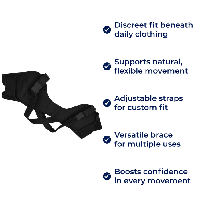 Cross-Compression Stability – Breathable Mesh Comfort – Relieves Shoulder Pain & Improves Posture Kalsten