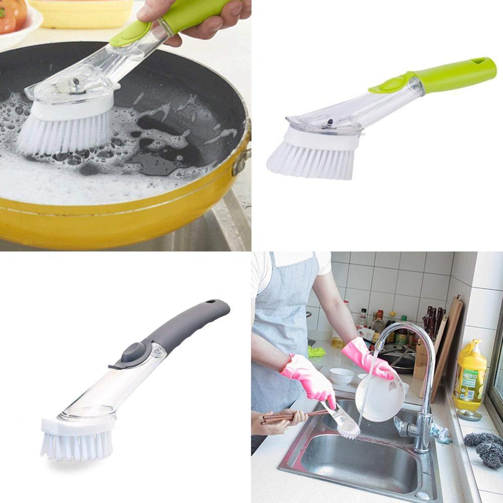 Dish Brush with Detergent Dispenser | Kalsten
