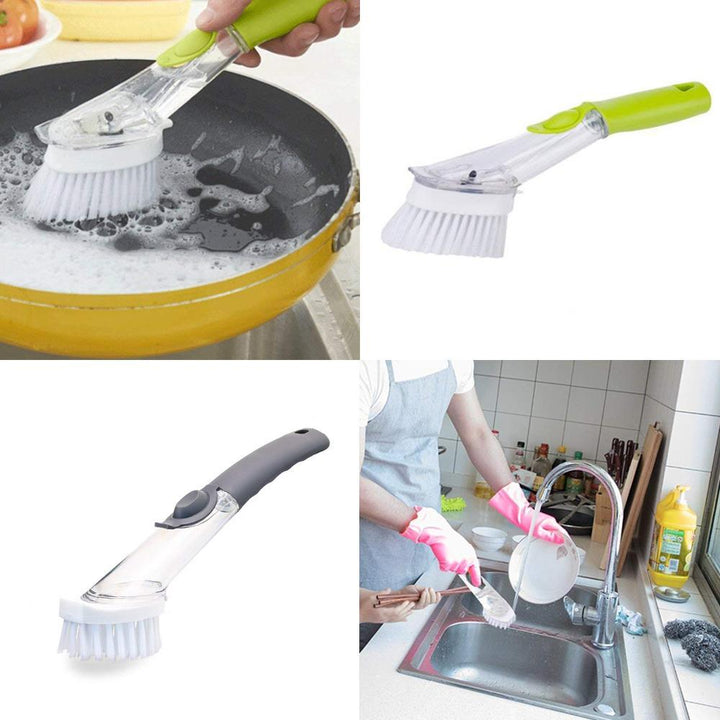 Dish Brush with Detergent Dispenser | Kalsten