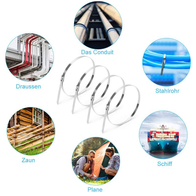 Multipurpose Metal Cable Ties (100 PIECES) | Kalsten