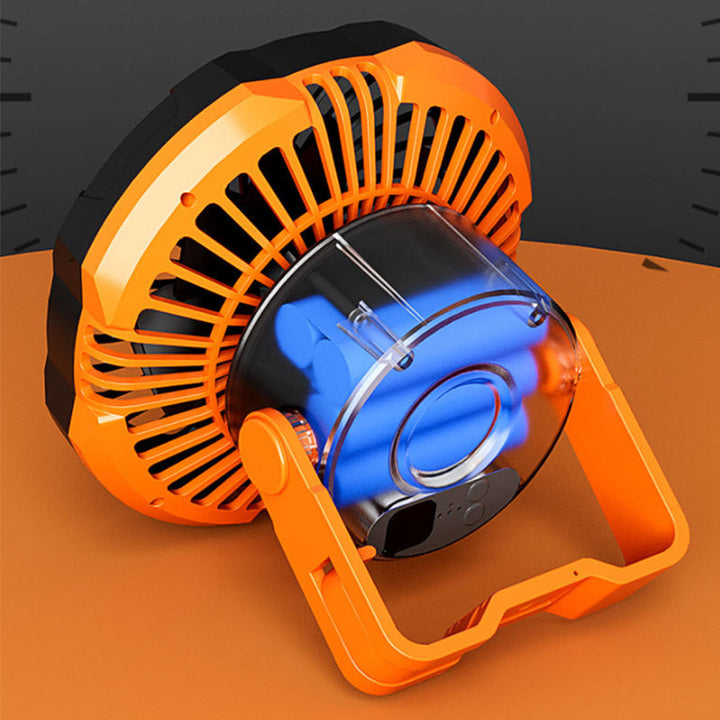 Portable camping fan with LED light | Kalsten