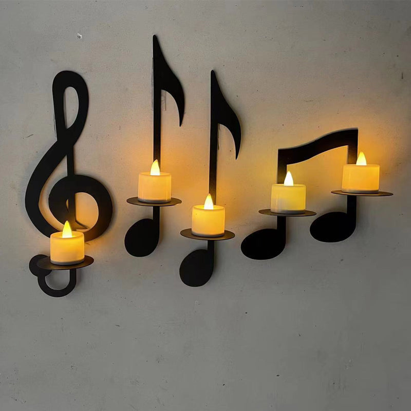 Black Musical Note Wall Light | Kalsten